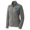 Women's Heather Microfleece Full Zip Jacket Thumbnail