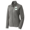 Women's Heather Microfleece Full Zip Jacket Thumbnail