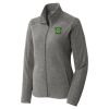 Women's Heather Microfleece Full Zip Jacket Thumbnail